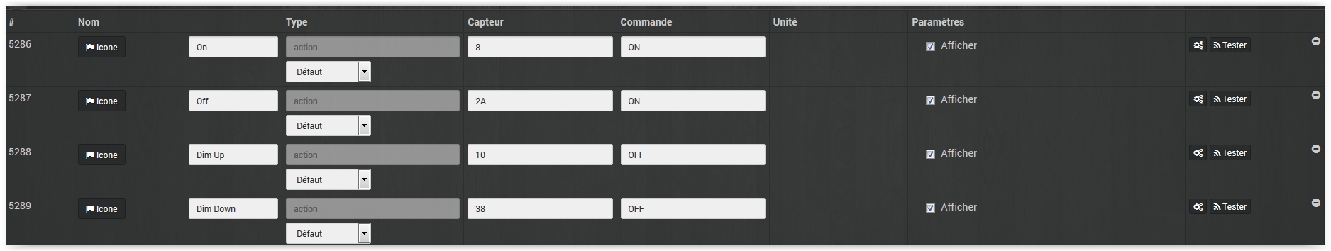 Variateur livolo commandes RFLINK.JPG